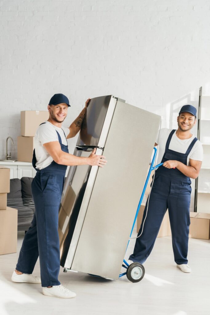 Skilled movers using high-quality materials for packing and organizing.